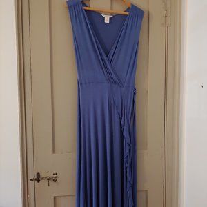 Sundance XS Cornflower Blue Knit V-neck Dress
